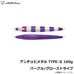 ジャッカル　アンチョビメタル TYPE-2 160g パープル/グローストライプ