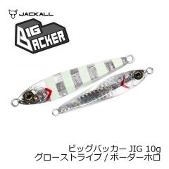ジャッカル　ビッグバッカー ジグ　10g　シラスシルバー/マグマウェーブホロ