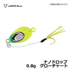 ジャッカル　ナノドロップ　0.8g　HLナノシルバー アジング メタルジグ
