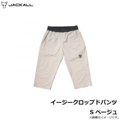 イージークロップドパンツ S ブラック
