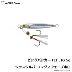 ジャッカル　ビッグバッカー FIT JIG 5g シラスシルバー/マグマウェーブホロ