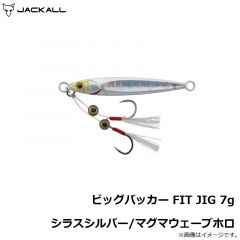 ジャッカル　ビッグバッカー FIT JIG 7g シラスシルバー/マグマウェーブホロ