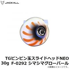 ジャッカル　TGビンビン玉スライドヘッドNEO 30g F-0292 シマシマグローパール