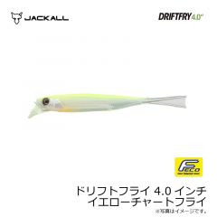 ジャッカル　ドリフトフライ 4.0インチ イエローチャートフライ