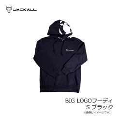 ジャッカル　BIG LOGOフーディ S ブラック