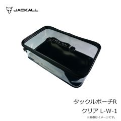 ジャッカル　タックルポーチR クリア L-W-1