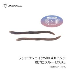 ジャッカル　フリックシェイク500 4.8インチ 霞プロブルー LOCAL