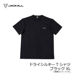 ジャッカル　ドライシルキーTシャツ ブラック XL