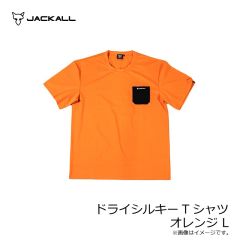 ジャッカル　ドライシルキーTシャツ オレンジ L