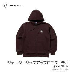 ジャッカル　ジャージージップアップロゴフーディ ブラック S