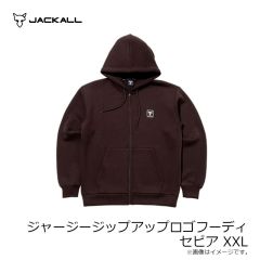 ジャッカル　ジャージージップアップロゴフーディ ブラック S