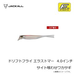 ジャッカル　ドリフトフライ エラストマー 4.0インチ サイト喰わせワカサギ