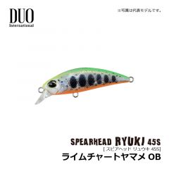 デュオ　スピアヘッド リュウキ 45S　ライムチャートヤマメOB トラウトルアー ミノー シンキング