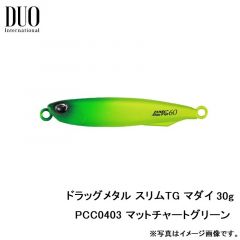 デュオ　ドラッグメタル スリムTG マダイ 30g　PCC0403 マットチャートグリーン