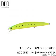 デュオ　タイドミノースプラット120SF ACC0547 マットチャートイワシ