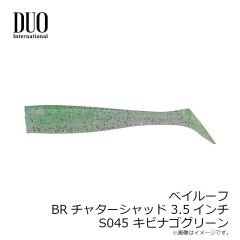 デュオ　ベイルーフ BRチャターシャッド 3.5インチ S045 キビナゴグリーン