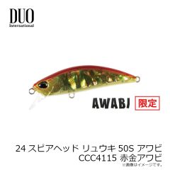 デュオ　24スピアヘッド リュウキ45S アワビ CCC4111 ピンクヤマメアワビ