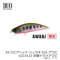 デュオ　24スピアヘッド リュウキ46S アワビ CCC4111 ピンクヤマメアワビ
