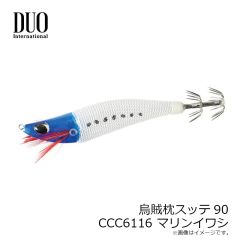 デュオ　烏賊枕スッテ90 CCC6112 UV赤白