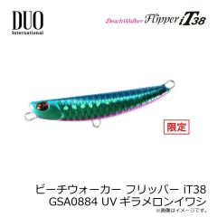 デュオ　ビーチウォーカー フリッパーiT38 GSA0884 UVギラメロンイワシ