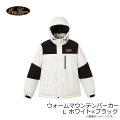 エバーグリーン　ウォームマウンテンパーカー L ホワイト×ブラック