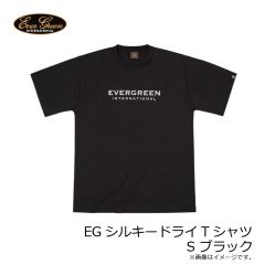 エバーグリーン　EGシルキードライTシャツ S ブラック