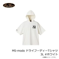 エバーグリーン　MS-modo ドライフーディーTシャツ 3L #ホワイト