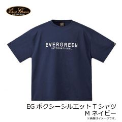 エバーグリーン　EGボクシーシルエットTシャツ M ネイビー