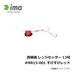 アムズデザイン　真鯛魂 レンジセッター 13号 #MR13-001 すけすけレッド