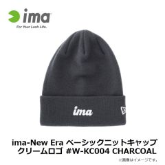 アムズデザイン　ima-New Era ベーシックニットキャップ クリームロゴ #W-KC004 CHARCOAL