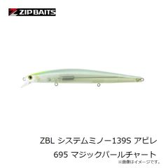 ジップベイツ　ZBL システムミノー139S アビレ 695 マジックパールチャート
