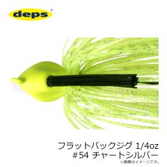 デプス   フラットバックジグ 1/4oz #54 チャートシルバー