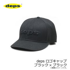 デプス　deps ロゴキャップ ブラック×ブラック