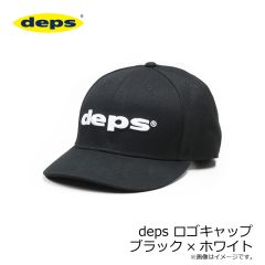 デプス　deps ロゴキャップ ブラック×ホワイト