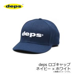 デプス　deps ロゴキャップ ネイビー×ホワイト