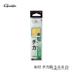 がまかつ　糸付 チカ鈎 1-0.4 金