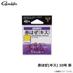 がまかつ　赤はぜ(キス) 10号 赤