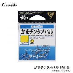 がまかつ　がまチンタメバル 6号 白 