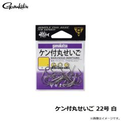 がまかつ　ケン付丸せいご 22号 白