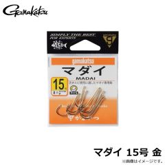 がまかつ　マダイ 15号 金