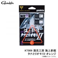 がまかつ    KT009 蒲克工房 海上釣堀 タナ取りオモリ2 オレンジ