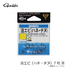 がまかつ　活エビ(ハネ・チヌ)  7号 茶