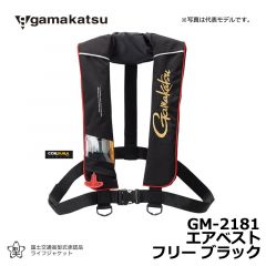 がまかつ（Gamakatsu）　GM-2181　エアベスト　フリー　ブラック