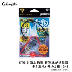 がまかつ　KT015 海上釣堀 青物泳がせ仕掛 タナ取りオモリ仕様 13-8