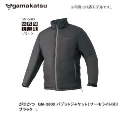 がまかつ　GM-3600 パデットジャケット（サーモライト(R)）　L　ブラック 