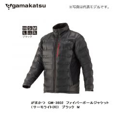 がまかつ　GM-3602 ファイバーボールジャケット（サーモライト(R)） M　ブラック