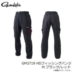 がまかつ　GM3719 HDフィッシングパンツ M ブラック/レッド