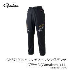 がまかつ　GM3740 ストレッチフィッシングパンツ ブラック(Gamakatsu) LL