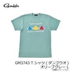 がまかつ　GM3743 Tシャツ(ダンゴウオ) オリーブグレー L