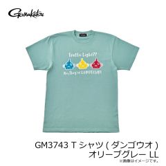 がまかつ　GM3743 Tシャツ(ダンゴウオ) オリーブグレー LL